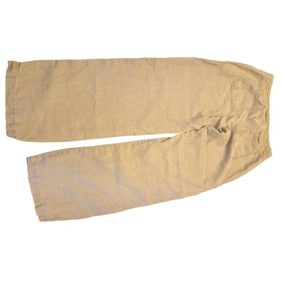 Cabi Womens Linen Pants M Beige Relaxed Fit Drawstring Waist - Picture 6 of 6